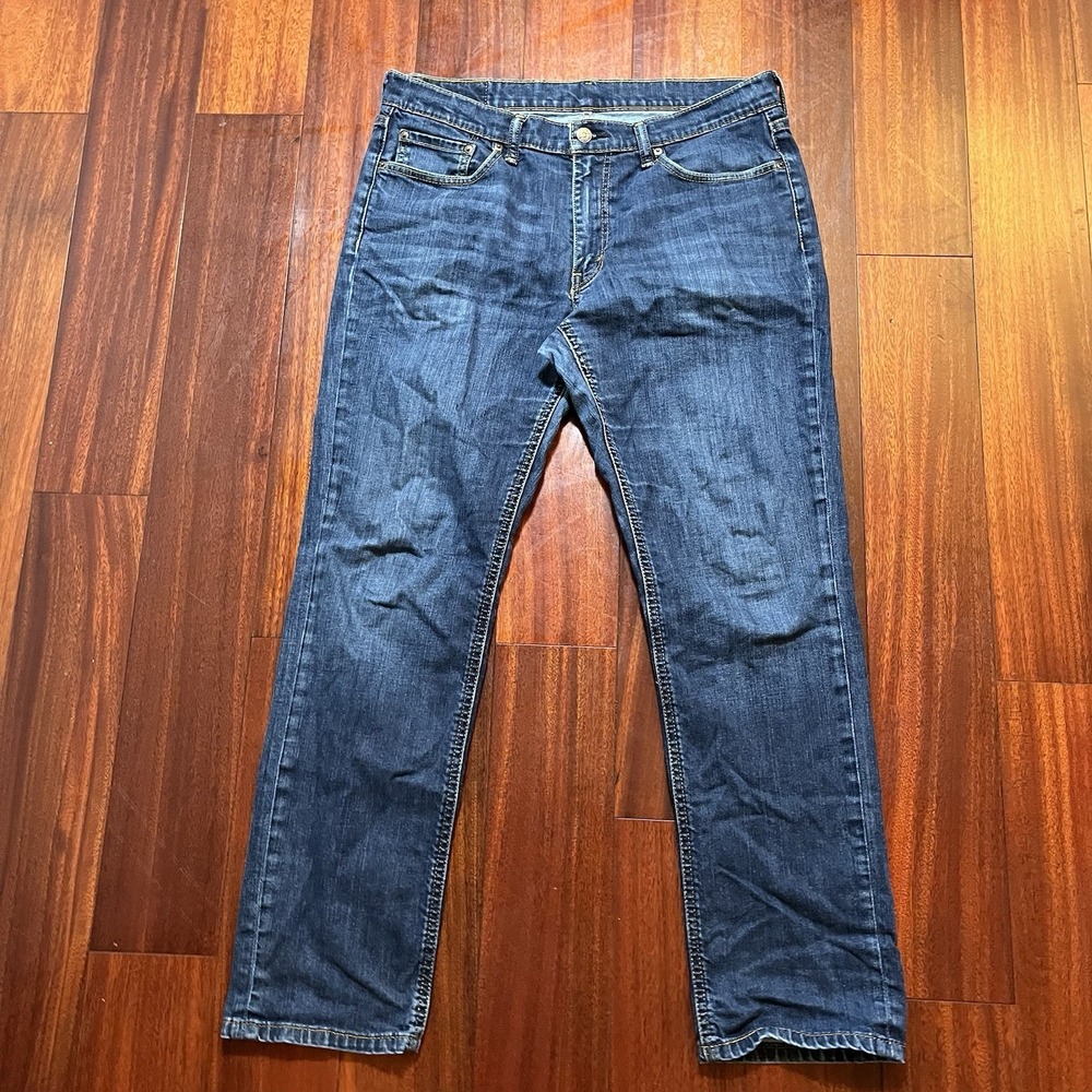 Levis Jeans Mens 33x32 (34x30) Blue Dark Wash 541 Athletic Taper Grunge Street